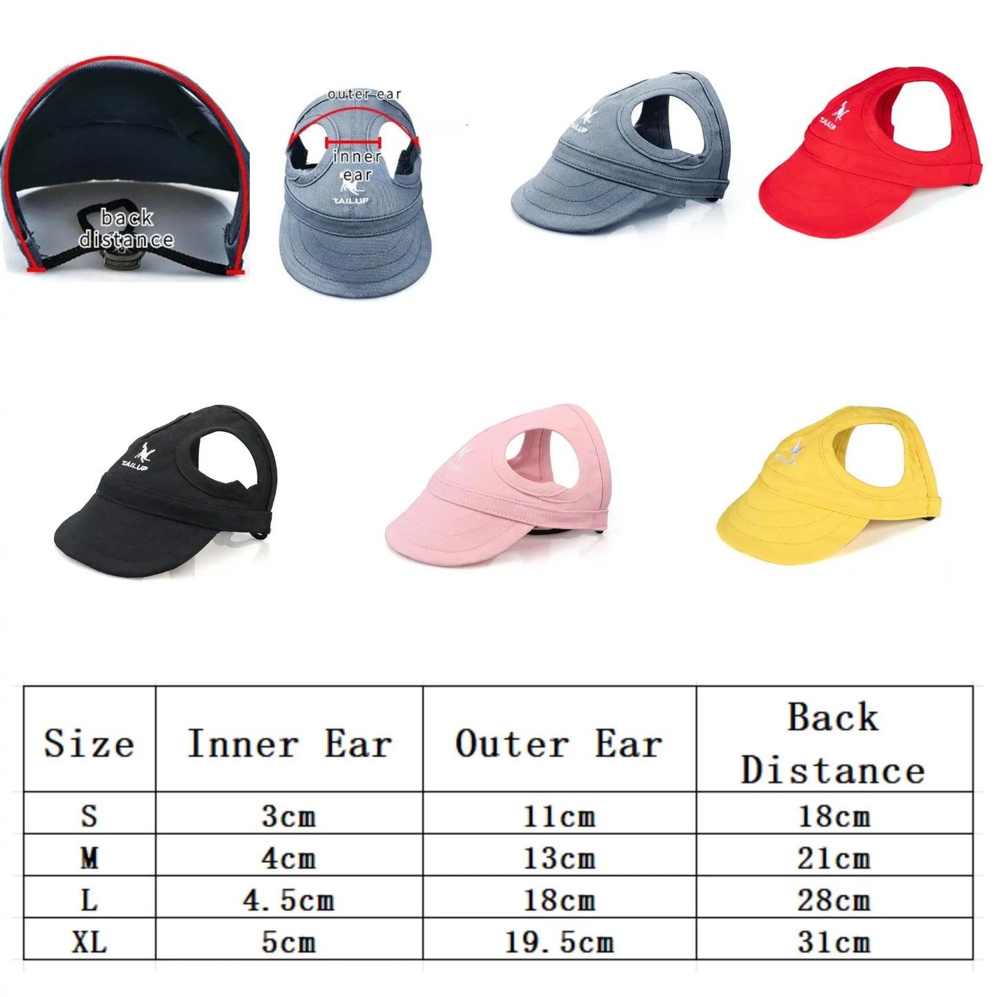 Gorra ajustable para perros