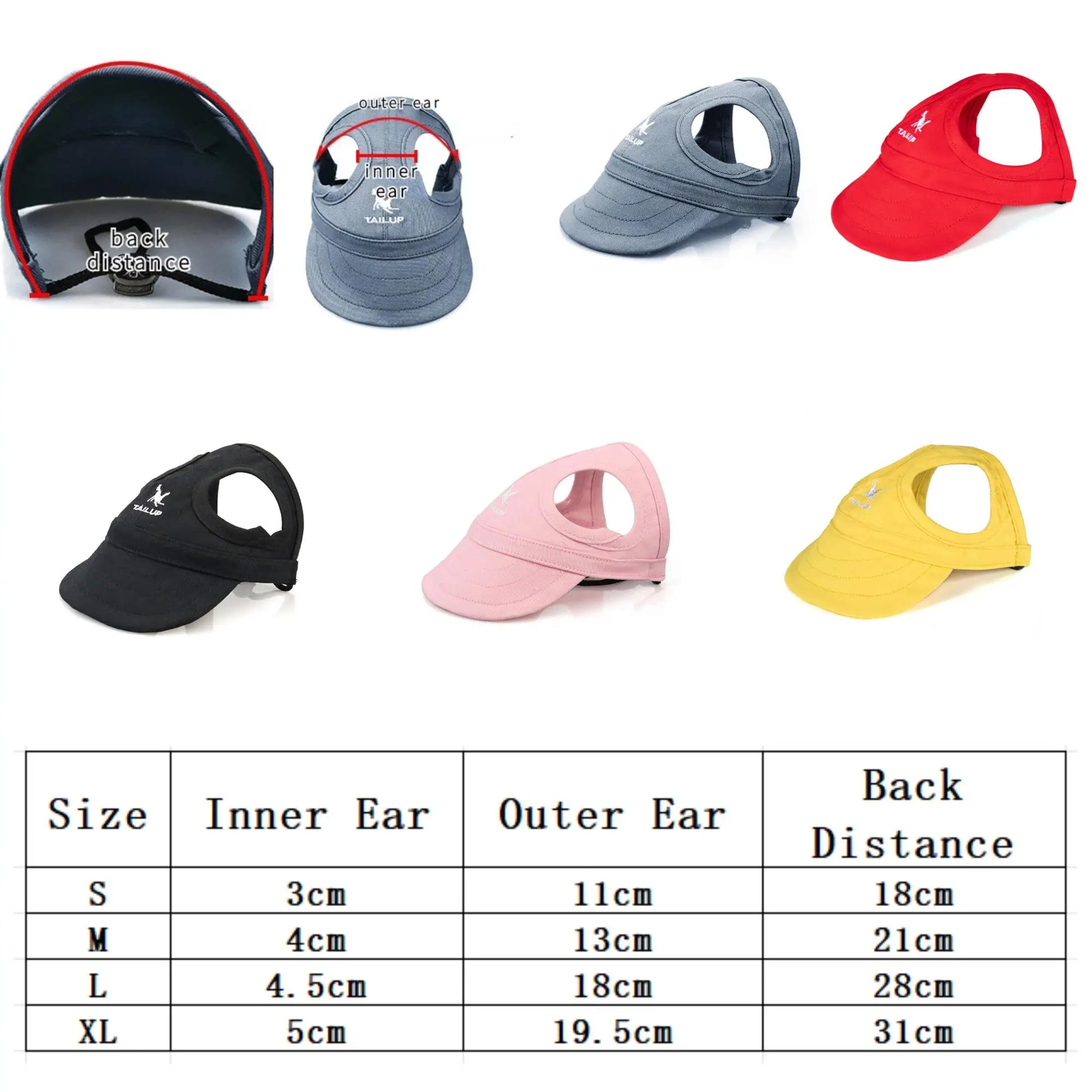Gorra ajustable para perros