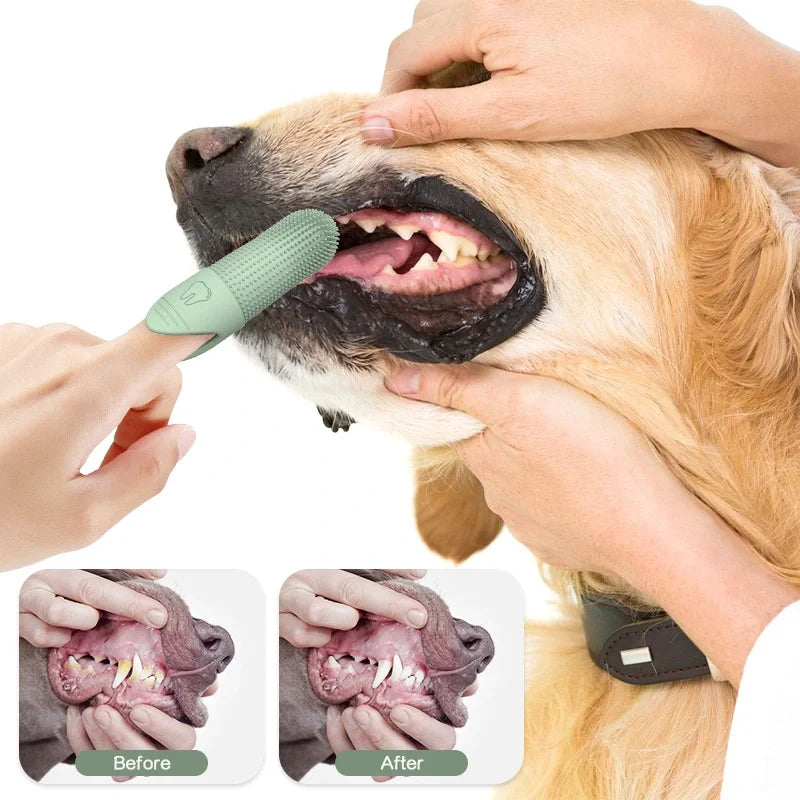 Cepillo de dientes 360º para mascotas
