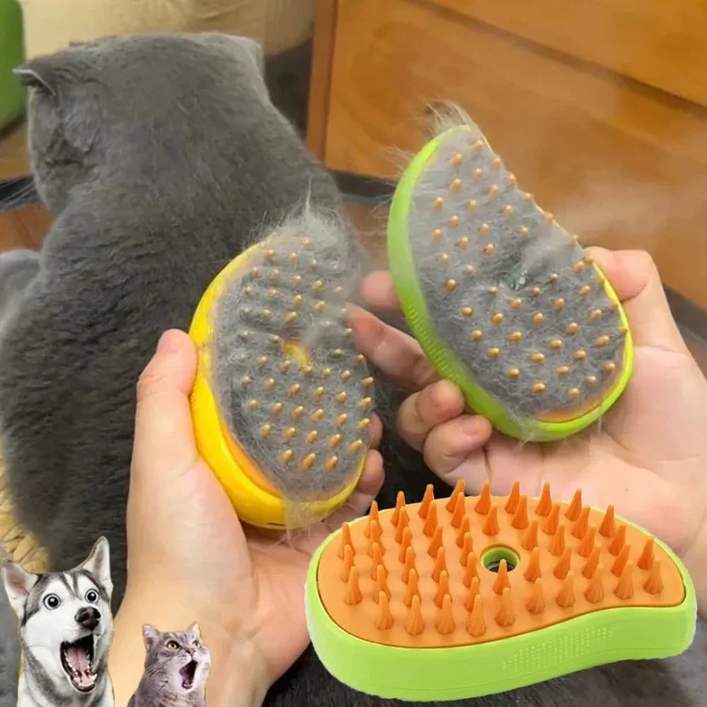 Cepillo de vapor para perros y gatos