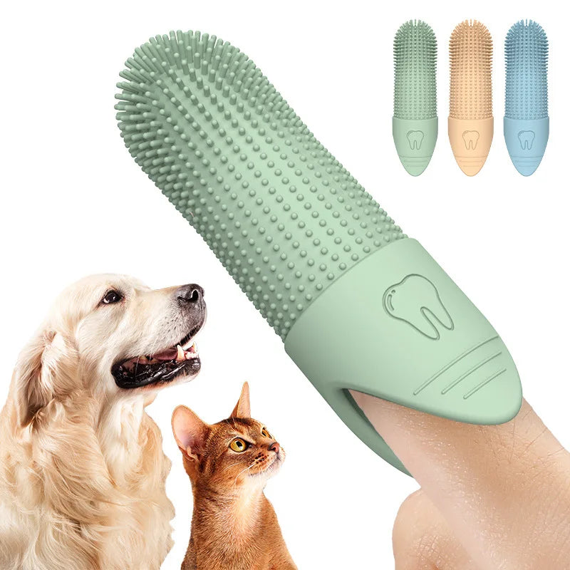 Cepillo de dientes 360º para mascotas