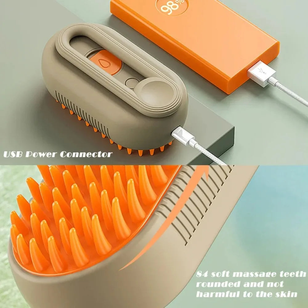 Cepillo de vapor para perros y gatos