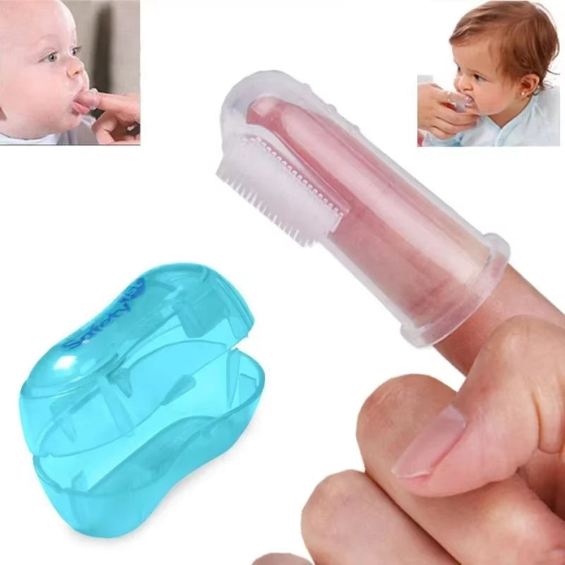 Cepillo de dientes de dedo para mascotas súper suave