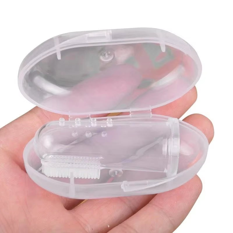 Cepillo de dientes de dedo para mascotas súper suave