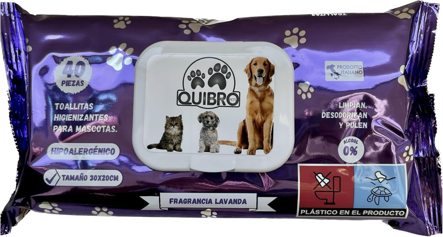 Toallitas Húmedas Con Lavanda - 40 unidades